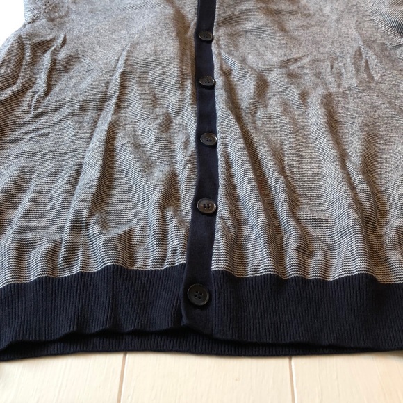 Ryan Seacrest Striped Button Front Hoodie Cardigan - Picture 6 of 6